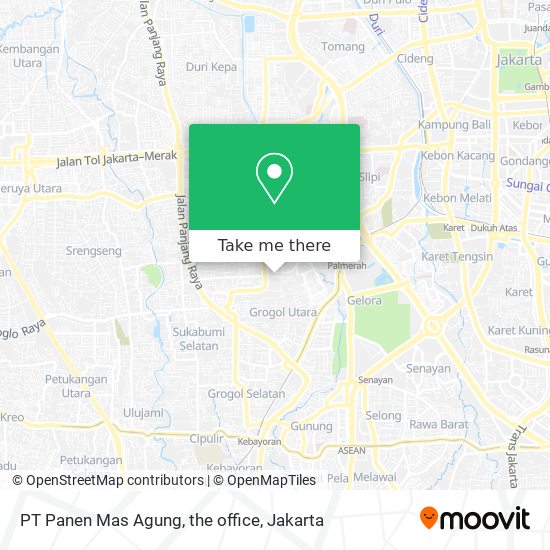 PT Panen Mas Agung, the office map
