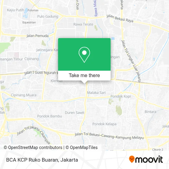 BCA KCP Ruko Buaran map