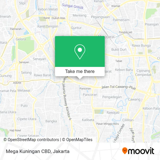 Mega Kuningan CBD map