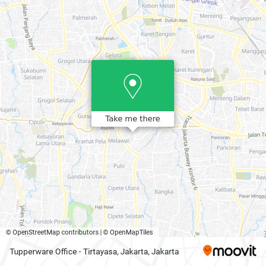 Tupperware Office - Tirtayasa, Jakarta map