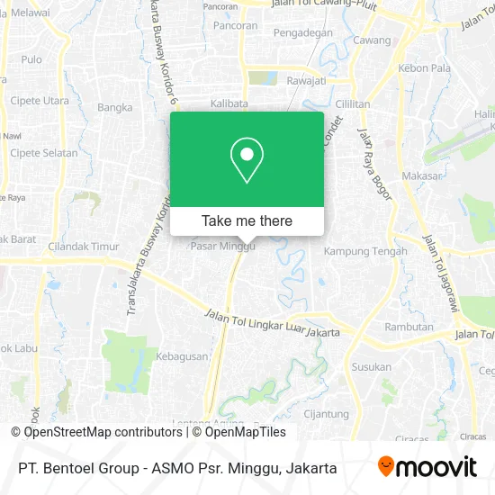 PT. Bentoel Group - ASMO Psr. Minggu map