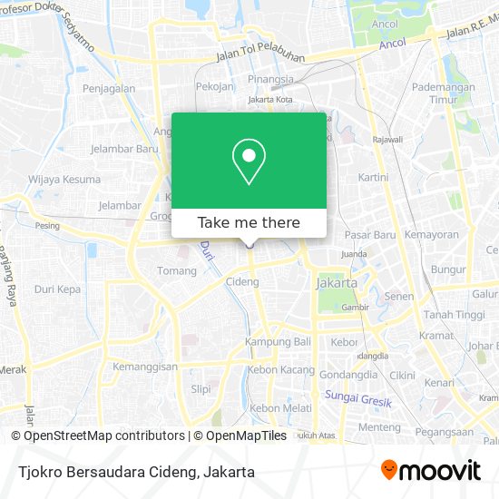 Tjokro Bersaudara Cideng map