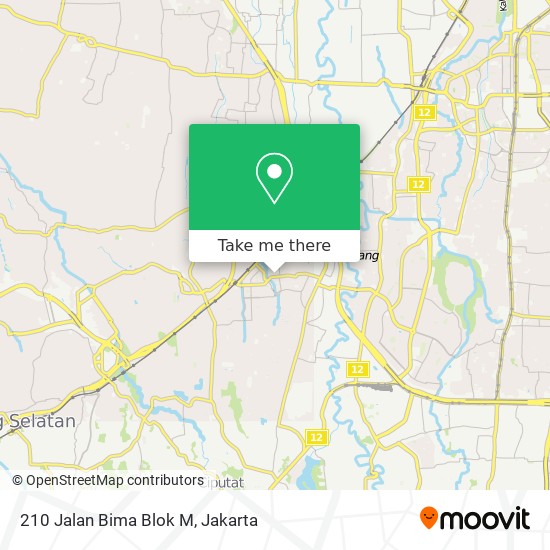 210 Jalan Bima Blok M map