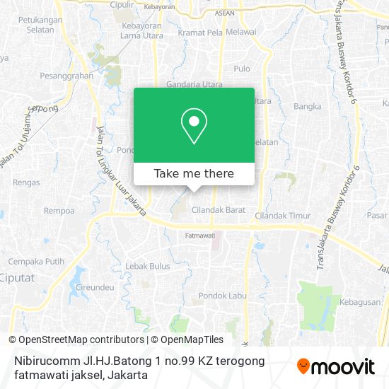 Nibirucomm Jl.HJ.Batong 1 no.99 KZ terogong fatmawati jaksel map