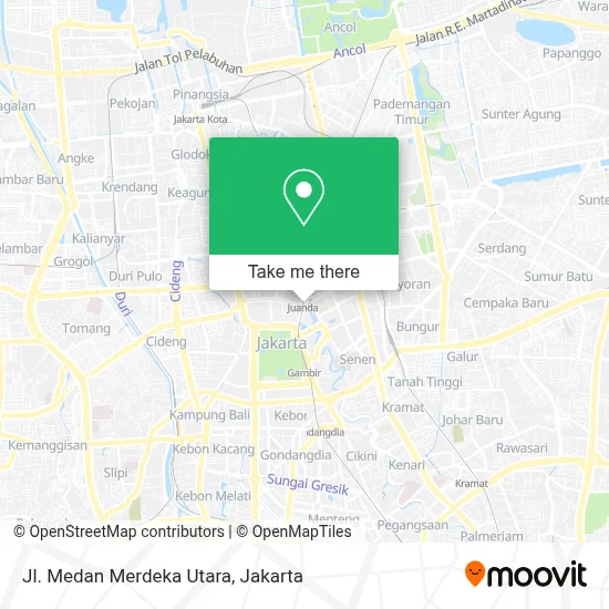 Jl. Medan Merdeka Utara map