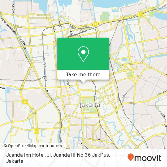 Juanda Inn Hotel, Jl. Juanda III No.36 JakPus map
