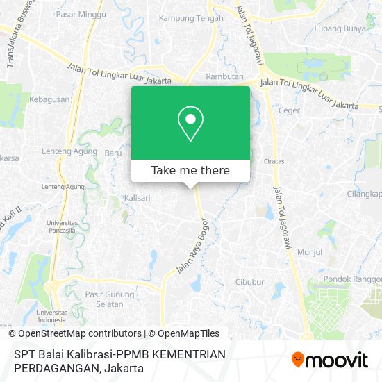 SPT Balai Kalibrasi-PPMB KEMENTRIAN PERDAGANGAN map