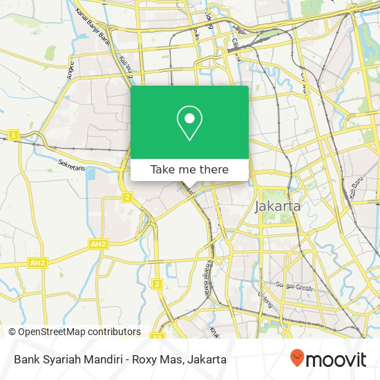 Bank Syariah Mandiri - Roxy Mas map