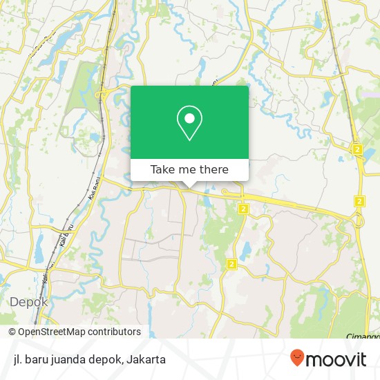 jl. baru juanda depok map