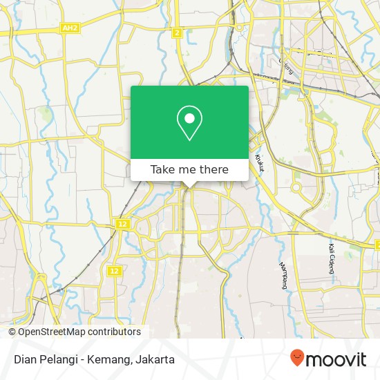 Dian Pelangi - Kemang map