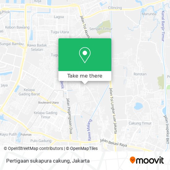 Pertigaan sukapura cakung map