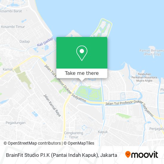 BrainFit Studio P.I.K (Pantai Indah Kapuk) map