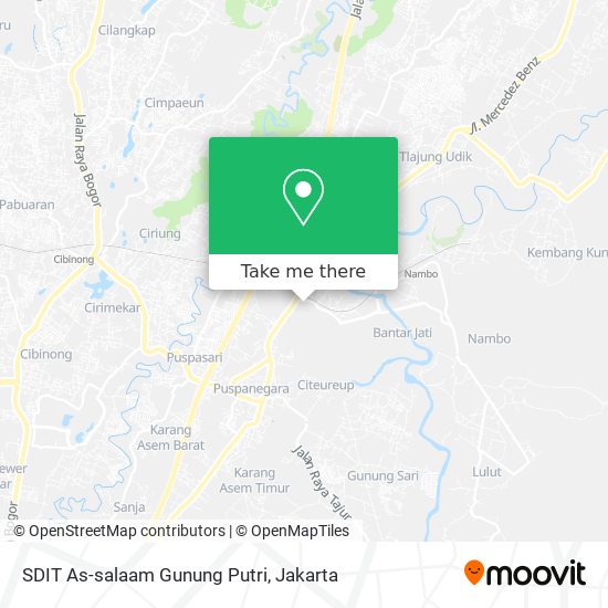 SDIT As-salaam Gunung Putri map