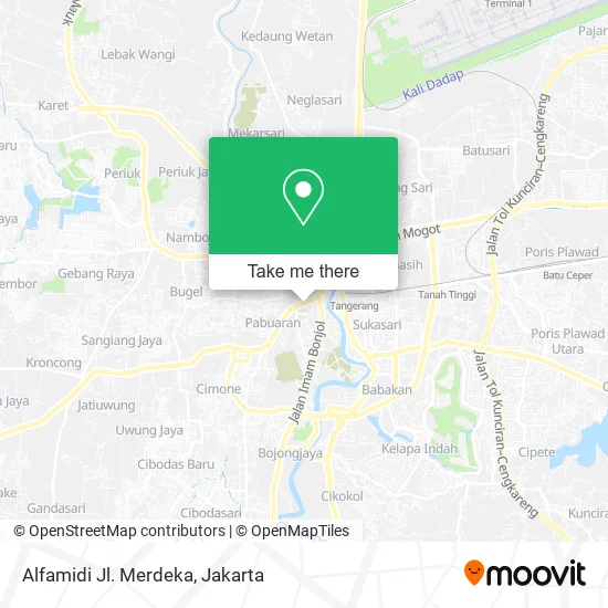 Alfamidi Jl. Merdeka map