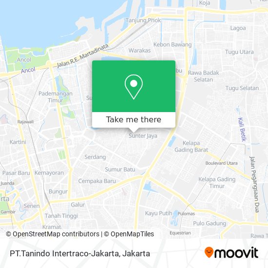 PT.Tanindo Intertraco-Jakarta map