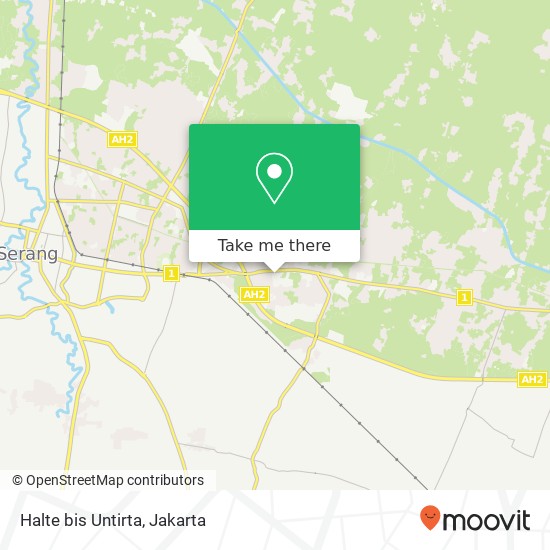 Halte bis Untirta map