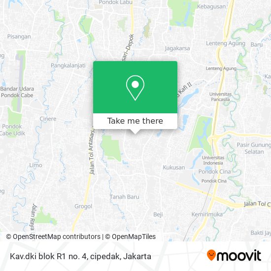 Kav.dki blok R1 no. 4, cipedak map