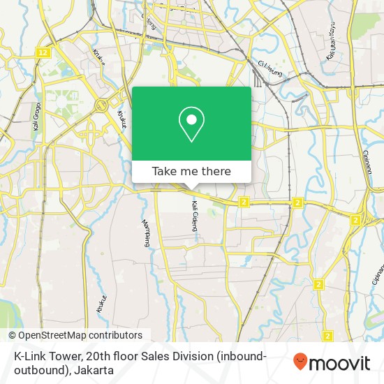 K-Link Tower, 20th floor Sales Division (inbound-outbound) map