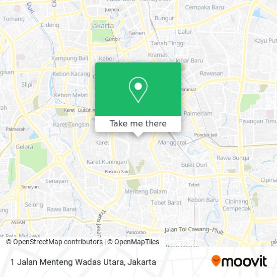 1 Jalan Menteng Wadas Utara map