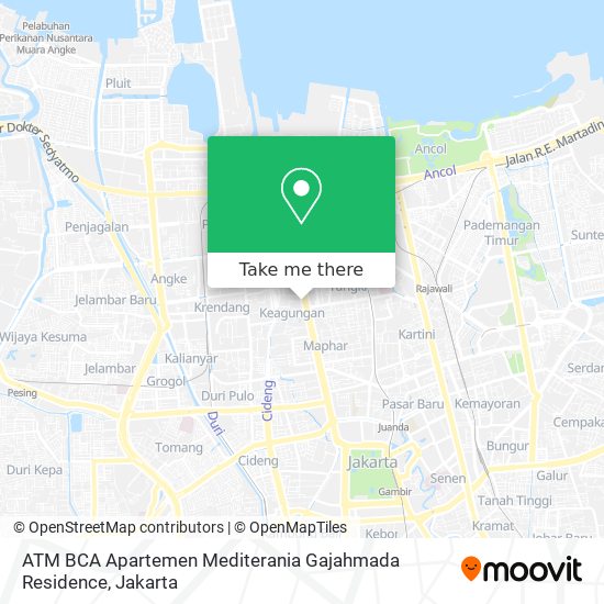 ATM BCA Apartemen Mediterania Gajahmada Residence map