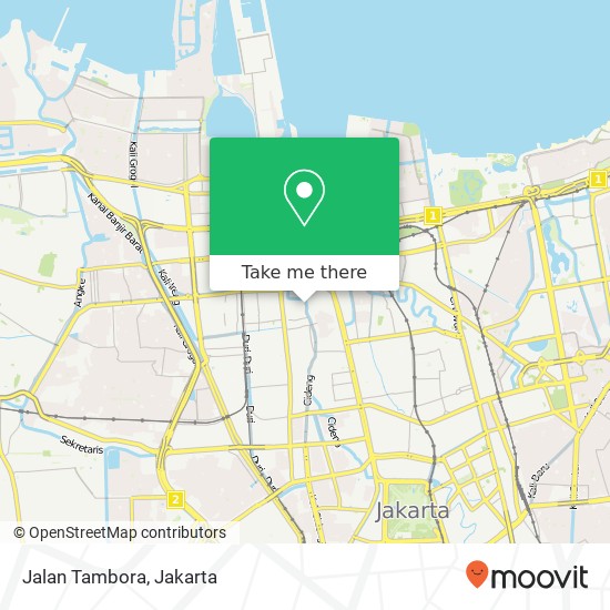 Jalan Tambora map