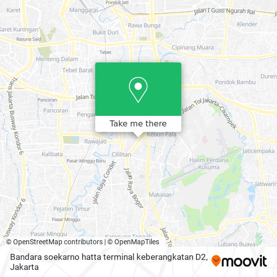 Bandara soekarno hatta terminal keberangkatan D2 map