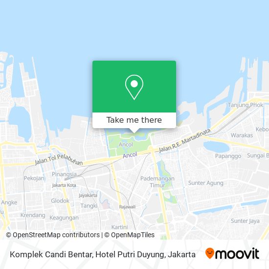 Komplek Candi Bentar, Hotel Putri Duyung map