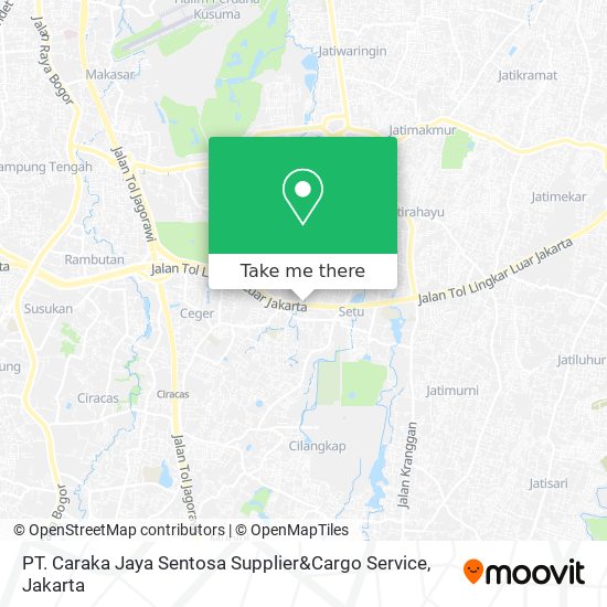 PT. Caraka Jaya Sentosa Supplier&Cargo Service map