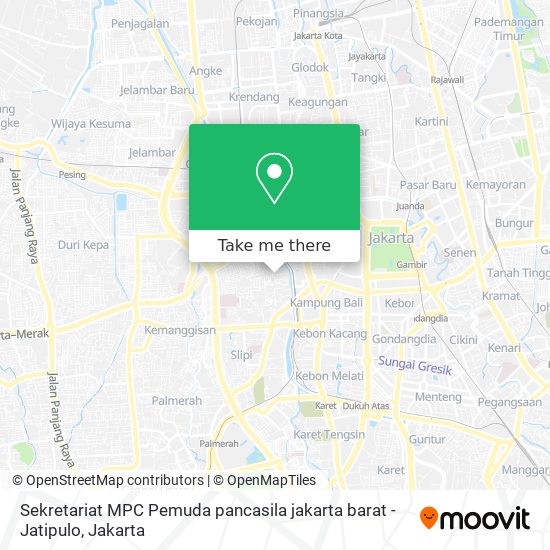 Sekretariat MPC Pemuda pancasila jakarta barat - Jatipulo map