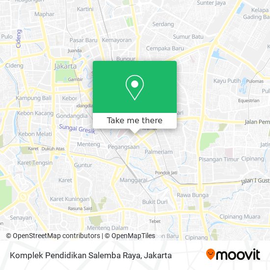 Komplek Pendidikan Salemba Raya map