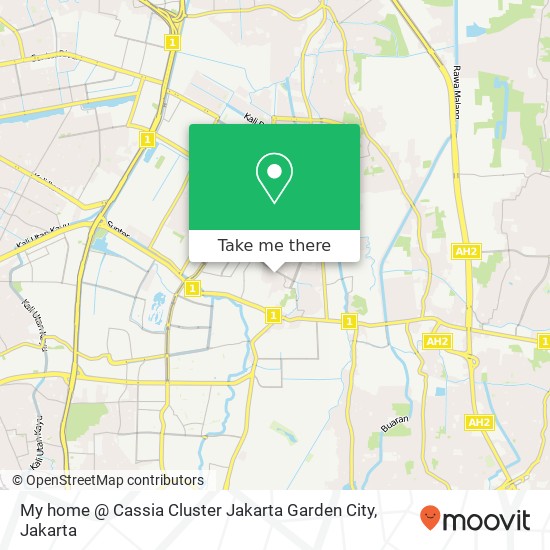 My home @ Cassia Cluster Jakarta Garden City map