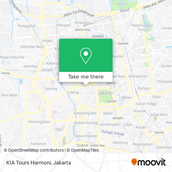 KIA Tours Harmoni map