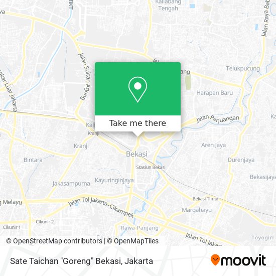 Sate Taichan "Goreng" Bekasi map