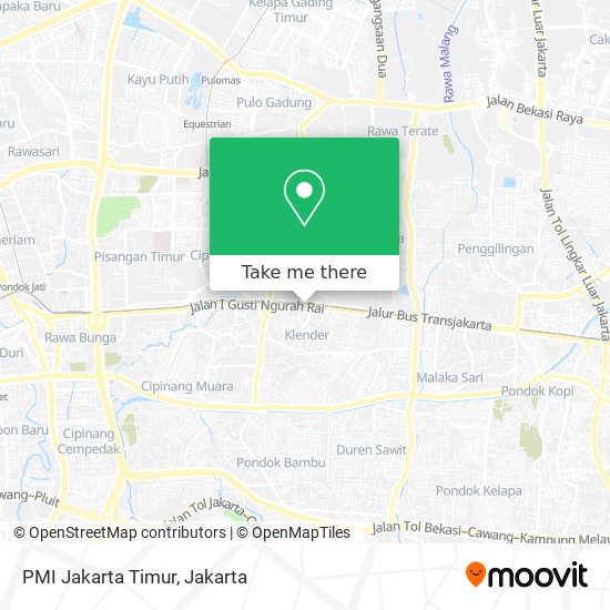 PMI Jakarta Timur map