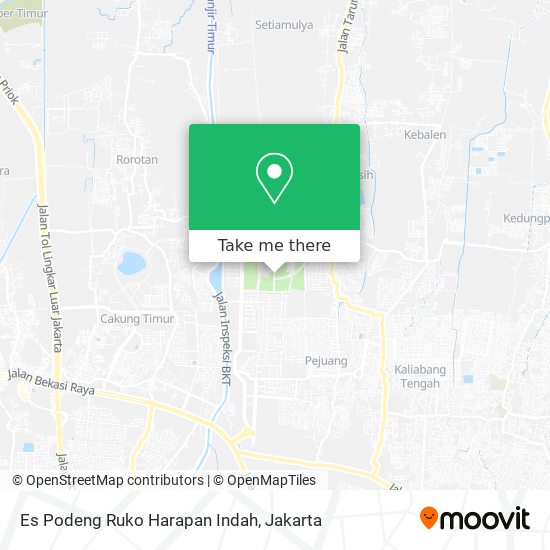 Es Podeng Ruko Harapan Indah map