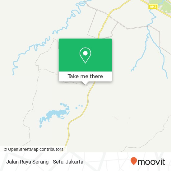 Jalan Raya Serang - Setu map