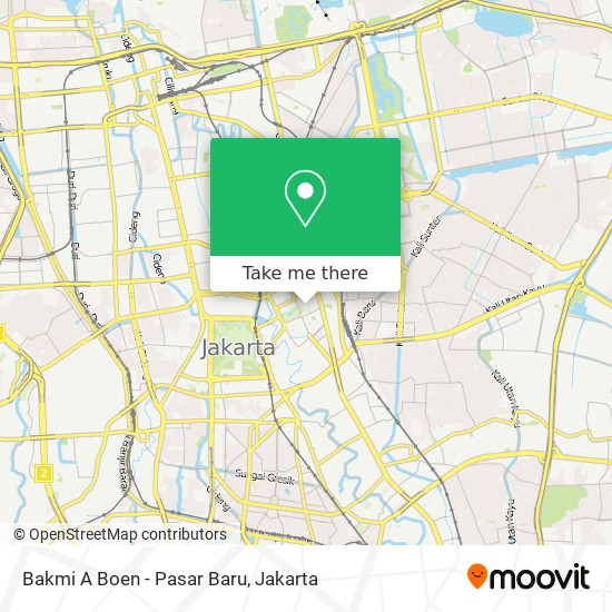 Bakmi A Boen - Pasar Baru map