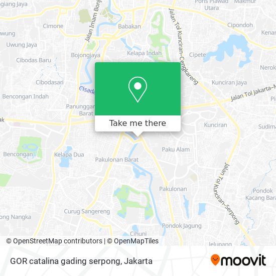 GOR catalina gading serpong map