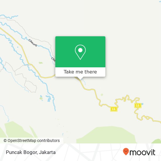 Puncak Bogor map