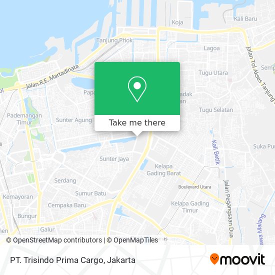 PT. Trisindo Prima Cargo map