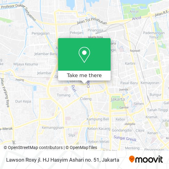 Lawson Roxy jl. HJ Hasyim Ashari no. 51 map