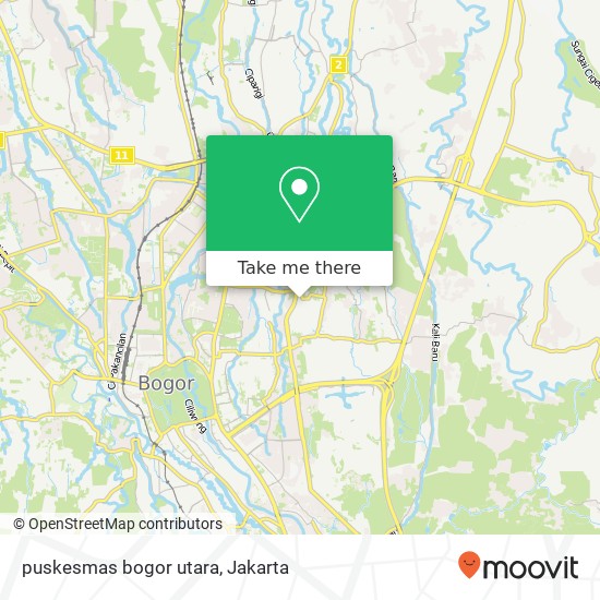 puskesmas bogor utara map