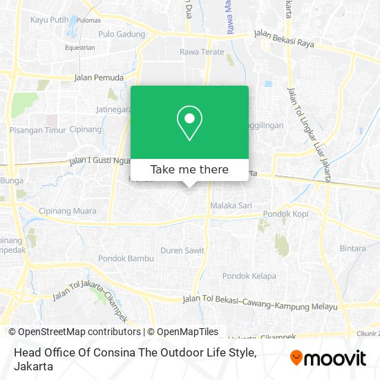 Head Office Of Consina The Outdoor Life Style map