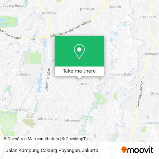 Jalan Kampung Cakung Payangan map