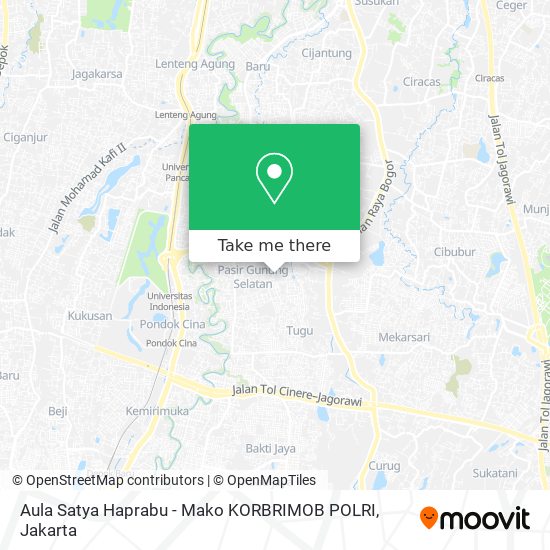 Aula Satya Haprabu - Mako KORBRIMOB POLRI map