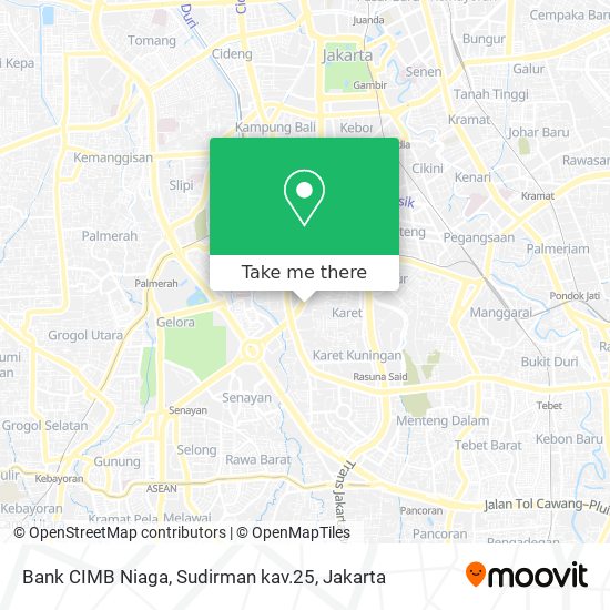 Bank CIMB Niaga, Sudirman kav.25 map