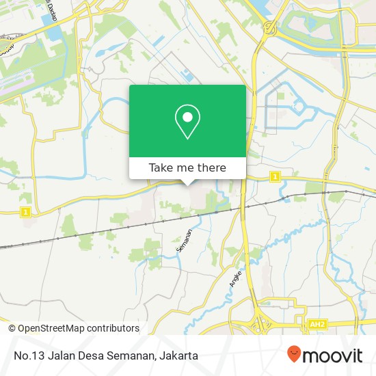 No.13 Jalan Desa Semanan map