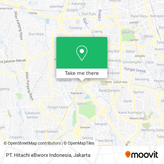 PT. Hitachi eBworx Indonesia map