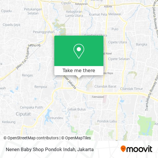 Nenen Baby Shop Pondok Indah map