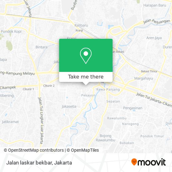 Jalan laskar bekbar map